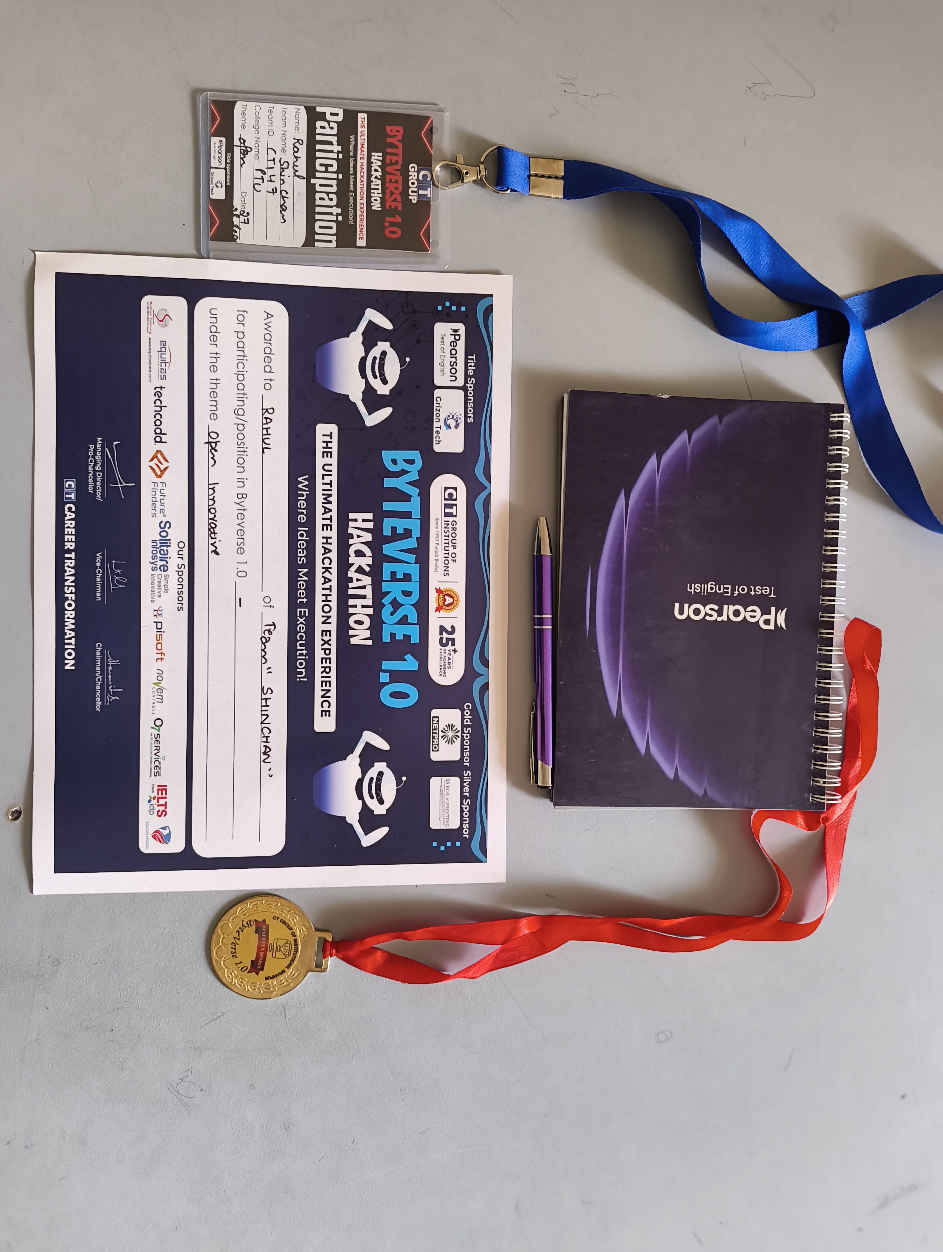 Hackathon Winner - CT Group of Institutions 2025 badge